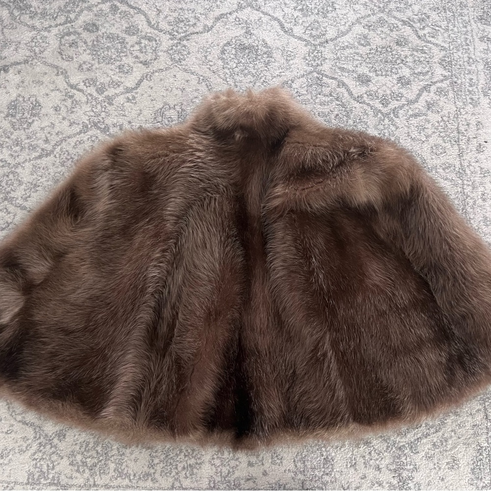 WH Ewing & Son Vintage Fine Fur Stole Jacket with Arm Slits